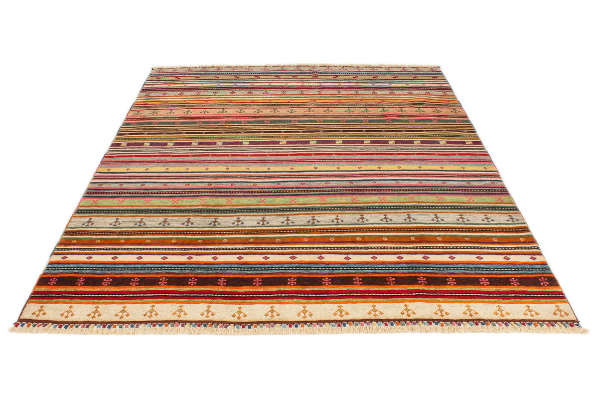6x8 Multicolor Turkish Tribal Rug