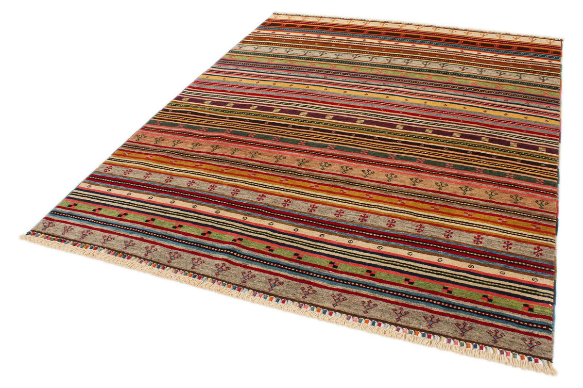 6x8 Multicolor Turkish Tribal Rug