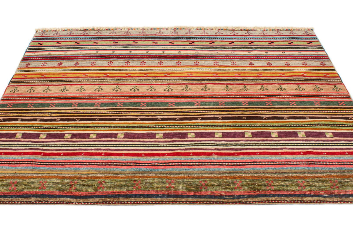6x8 Multicolor Turkish Tribal Rug