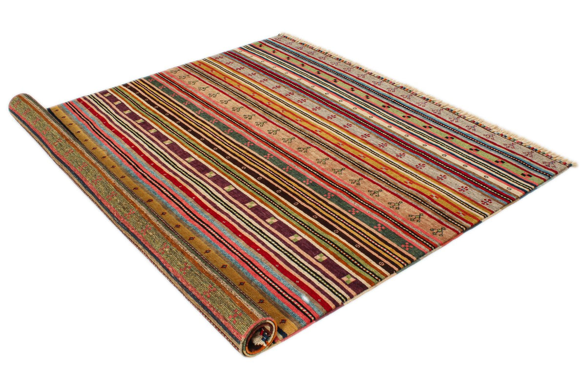 6x8 Multicolor Turkish Tribal Rug