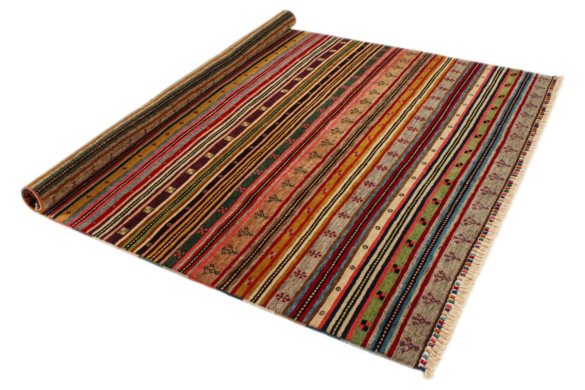 6x8 Multicolor Turkish Tribal Rug