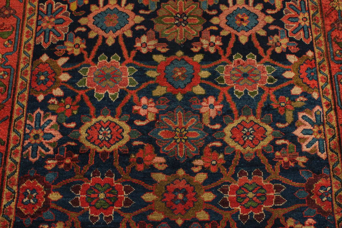 5x11 Navy and Red Persian Tribal Runner