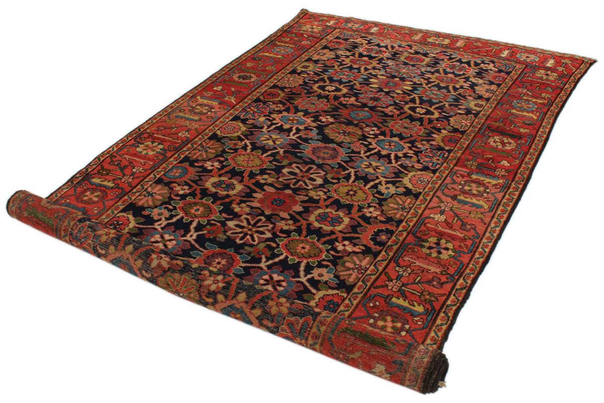 5x11 Navy and Red Persian Tribal Runner