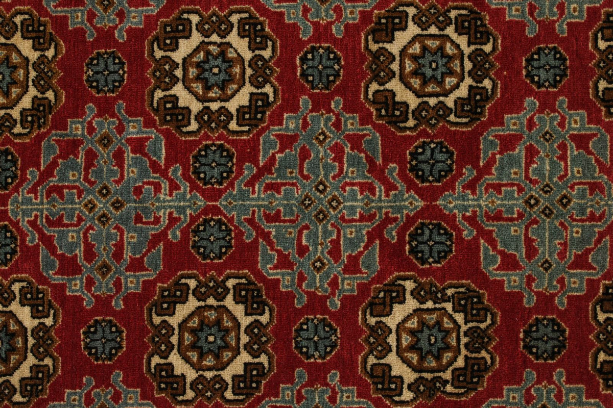 10x13 Red and Ivory Turkish Silk Rug