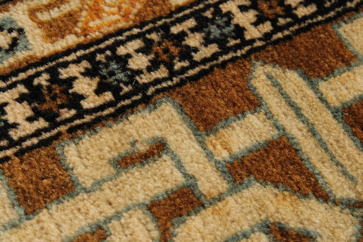 10x13 Red and Ivory Turkish Silk Rug