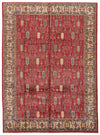 8x11 Beige and Red Kazak Tribal Rug