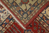 8x11 Beige and Red Kazak Tribal Rug