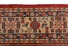 8x11 Beige and Red Kazak Tribal Rug