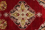 3x11 Red and Ivory Turkish Traditional Runner