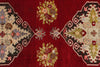 3x11 Red and Ivory Turkish Traditional Runner
