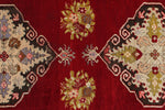 3x11 Red and Ivory Turkish Traditional Runner