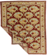 8x10 Rust and Ivory Anatolian Tribal Rug