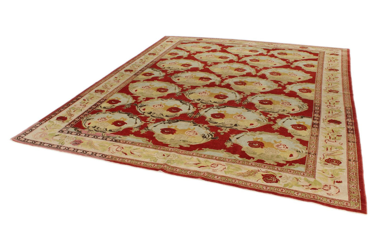 8x10 Rust and Ivory Anatolian Tribal Rug