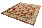 8x10 Rust and Ivory Anatolian Tribal Rug