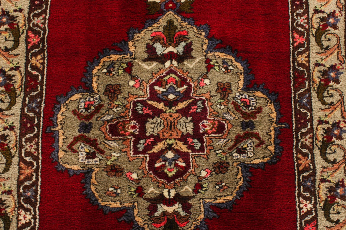 3x12 Red and Beige Turkish Traditional Runner