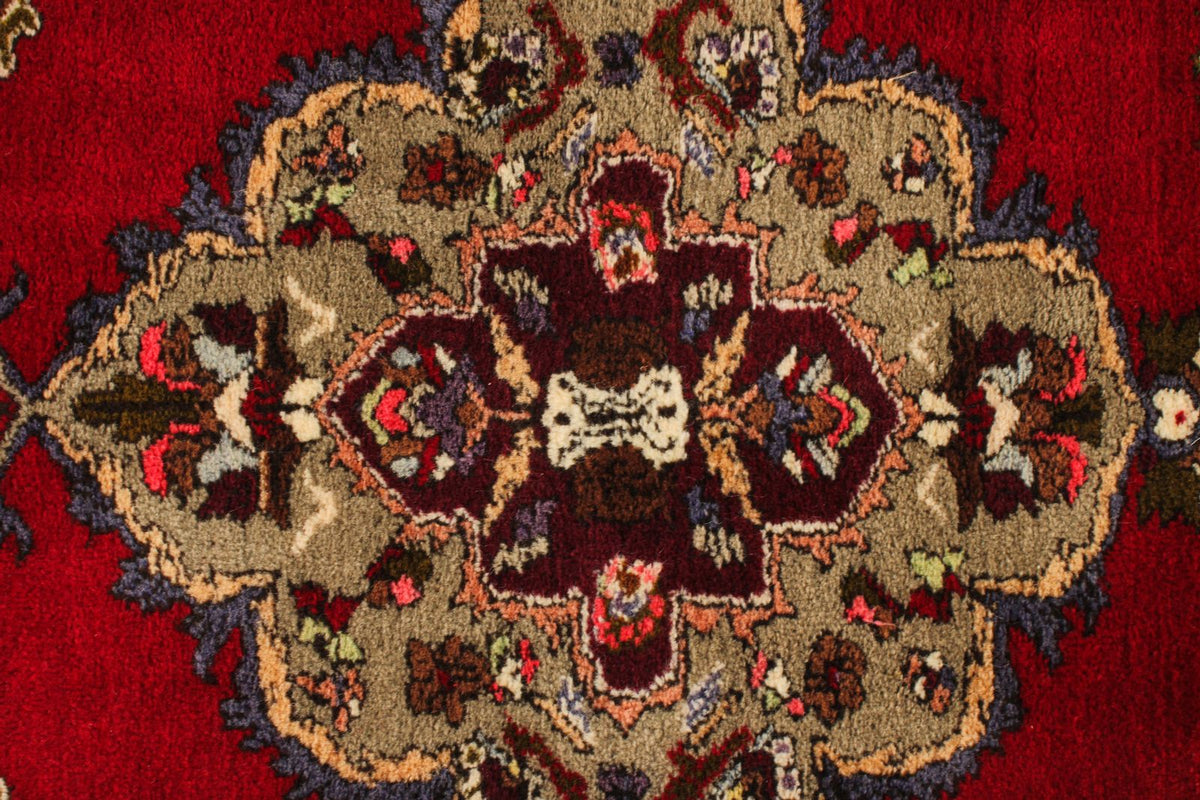 3x12 Red and Beige Turkish Traditional Runner