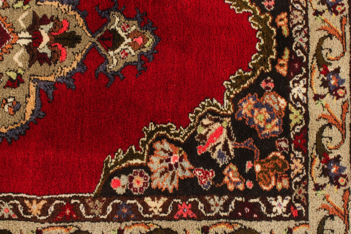 3x12 Red and Beige Turkish Traditional Runner
