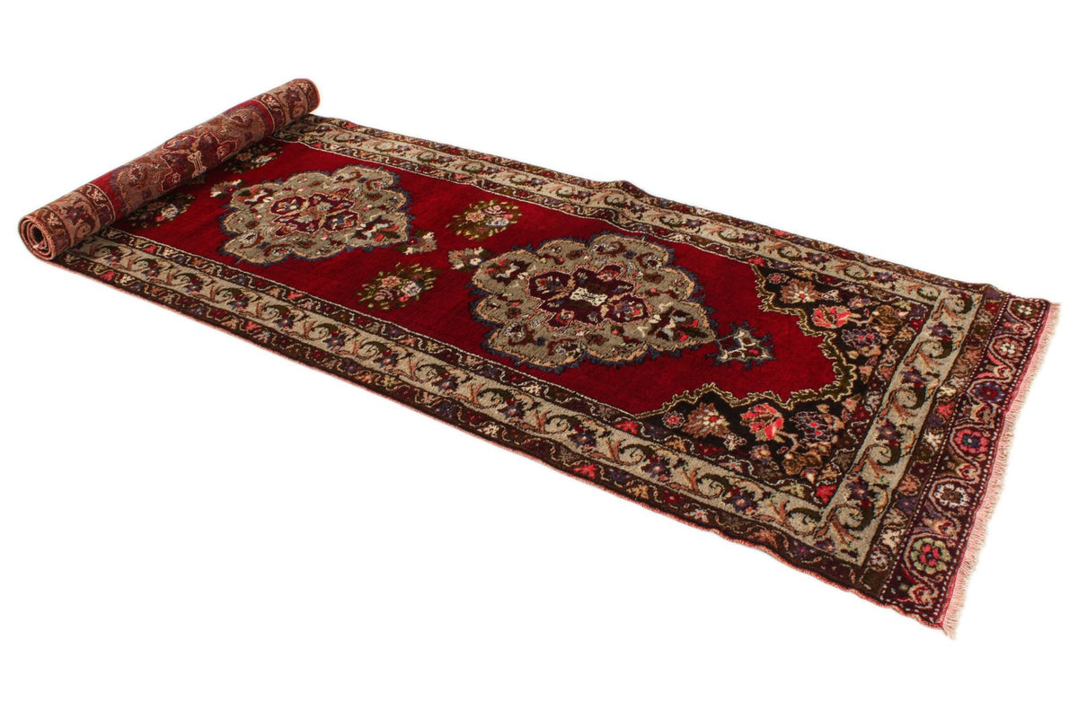 3x12 Red and Beige Turkish Traditional Runner