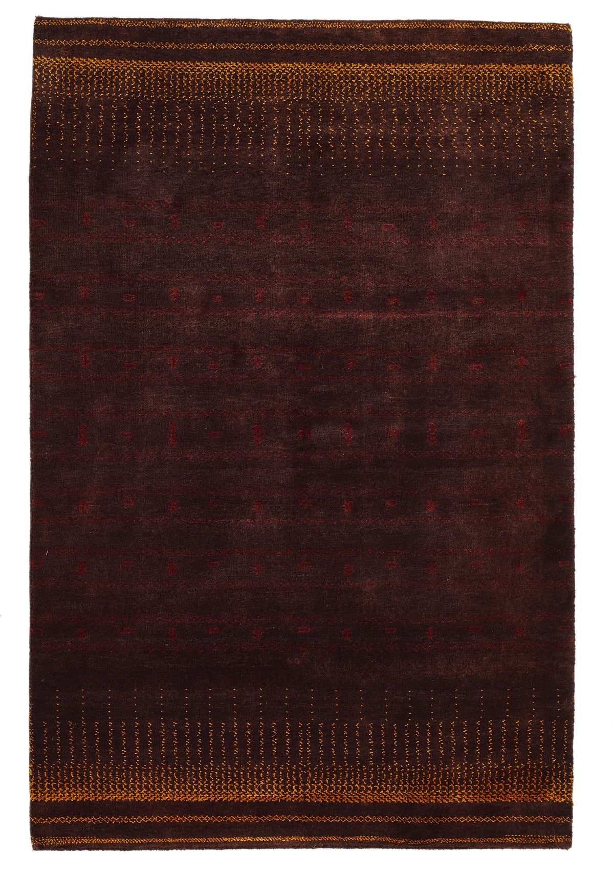 4x6 Brown Modern Contemporary Rug