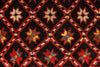 4x7 Brown and Ivory Kazak Tribal Rug