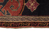 4x4 Navy and Red Anatolian Tribal Rug