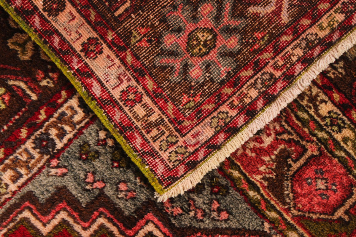 4x6 Red and Brown Turkish Tribal Rug