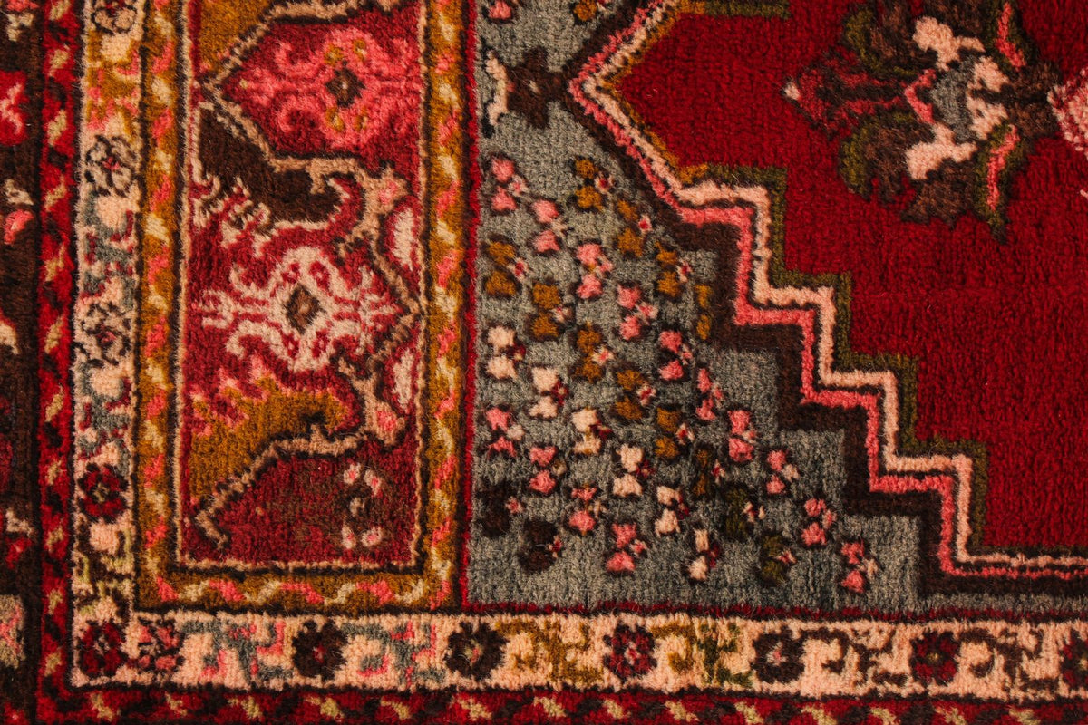 4x6 Red and Brown Turkish Tribal Rug