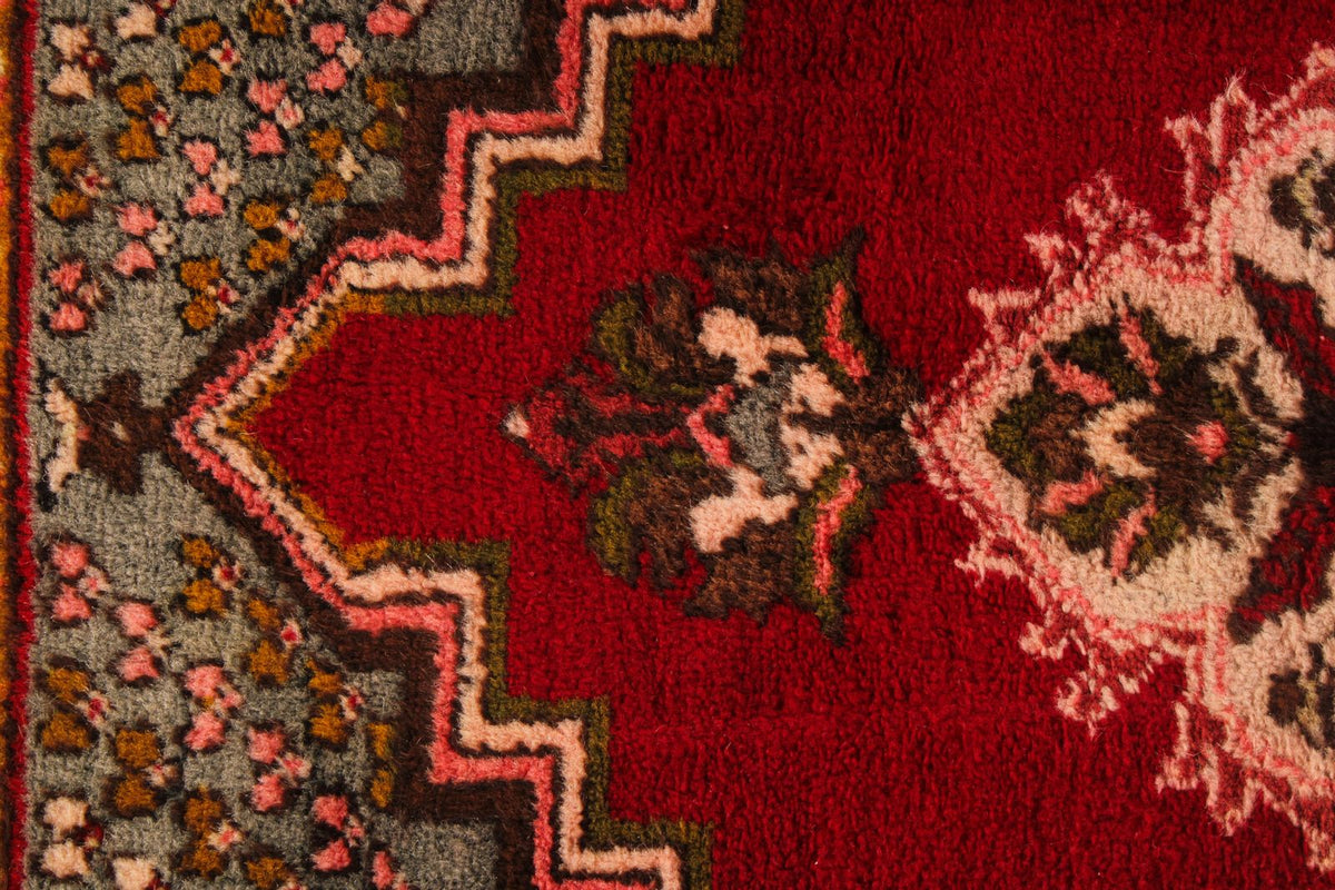 4x6 Red and Brown Turkish Tribal Rug