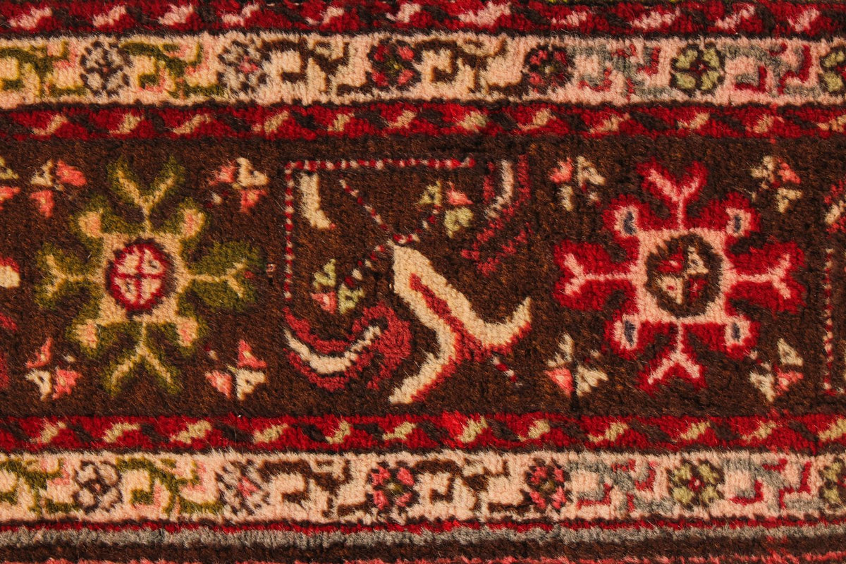 4x6 Red and Brown Turkish Tribal Rug