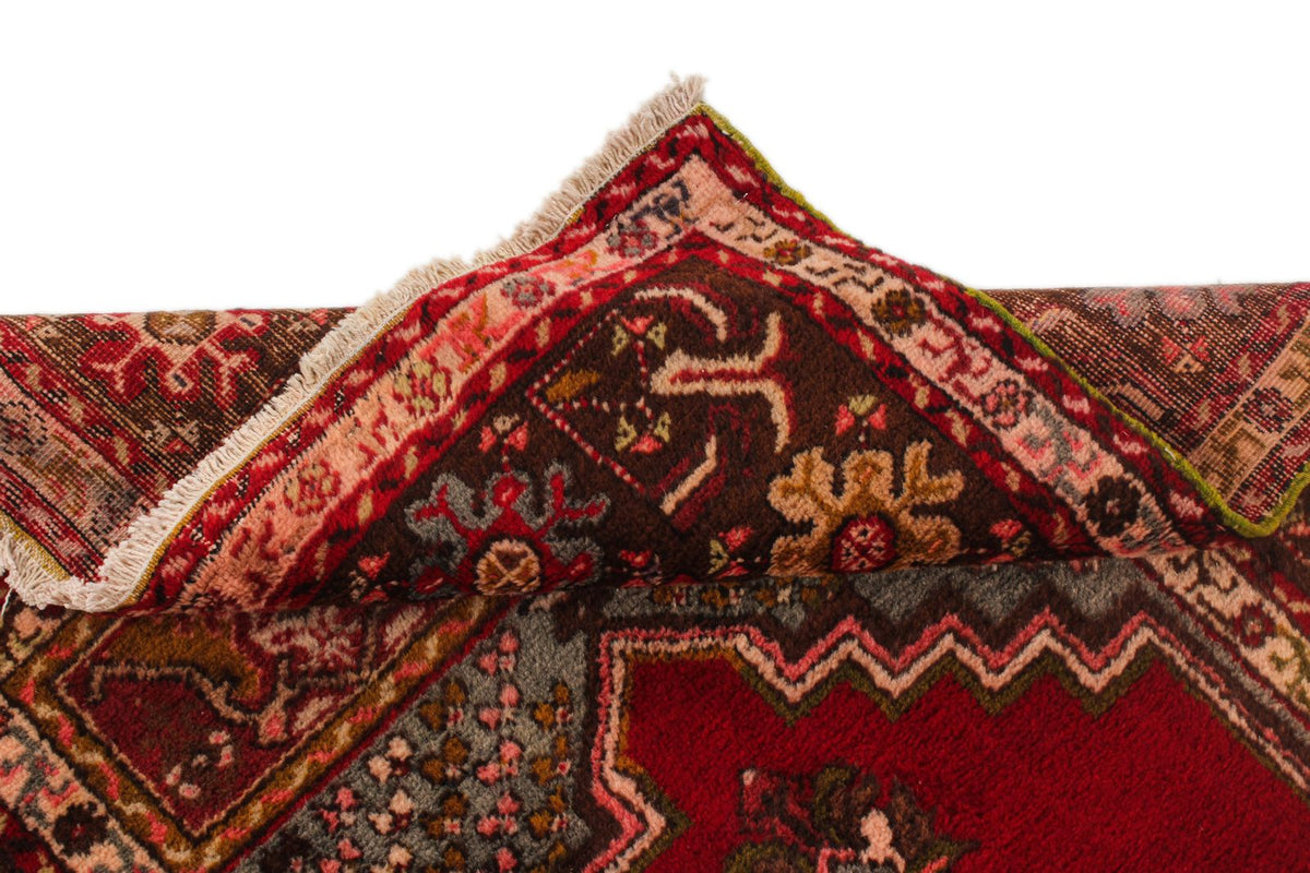 4x6 Red and Brown Turkish Tribal Rug