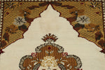 3x5 Brown and Beige Turkish Milas Rug