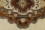 3x5 Brown and Beige Turkish Milas Rug