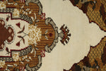 3x5 Brown and Beige Turkish Milas Rug