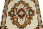 3x5 Brown and Beige Turkish Milas Rug