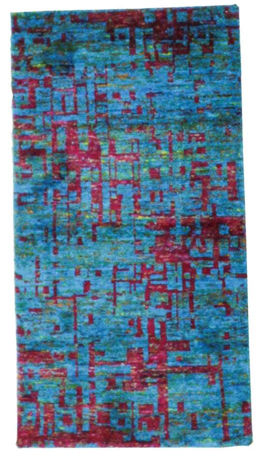 3x5 Multicolor Modern Contemporary Rug