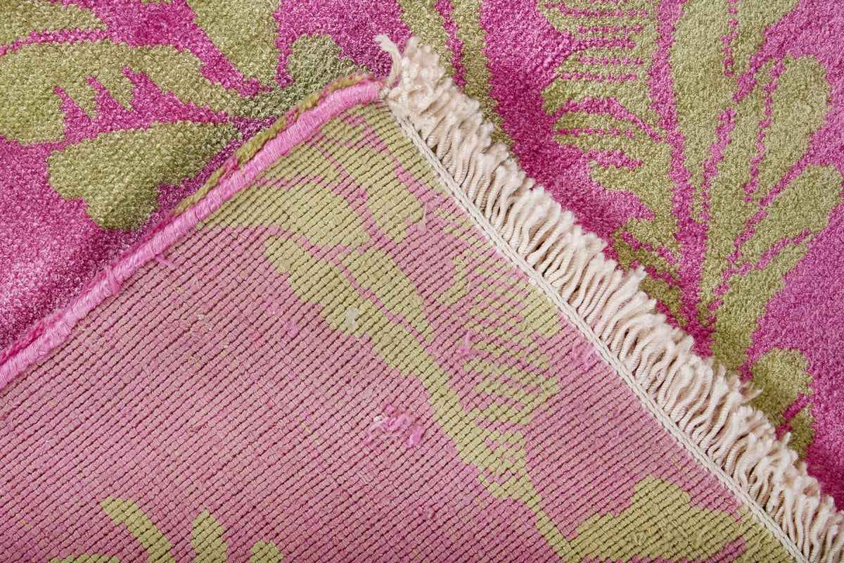 3x4 Pink and Green Modern Contemporary Rug