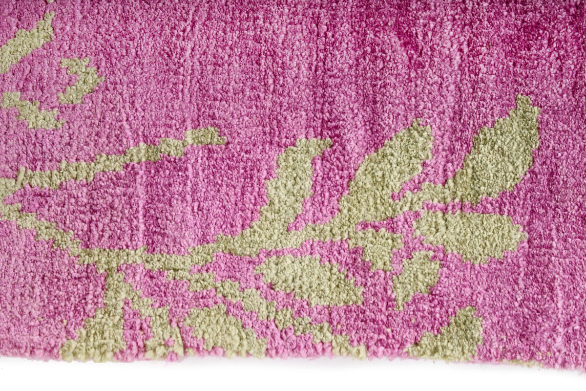 3x4 Pink and Green Modern Contemporary Rug
