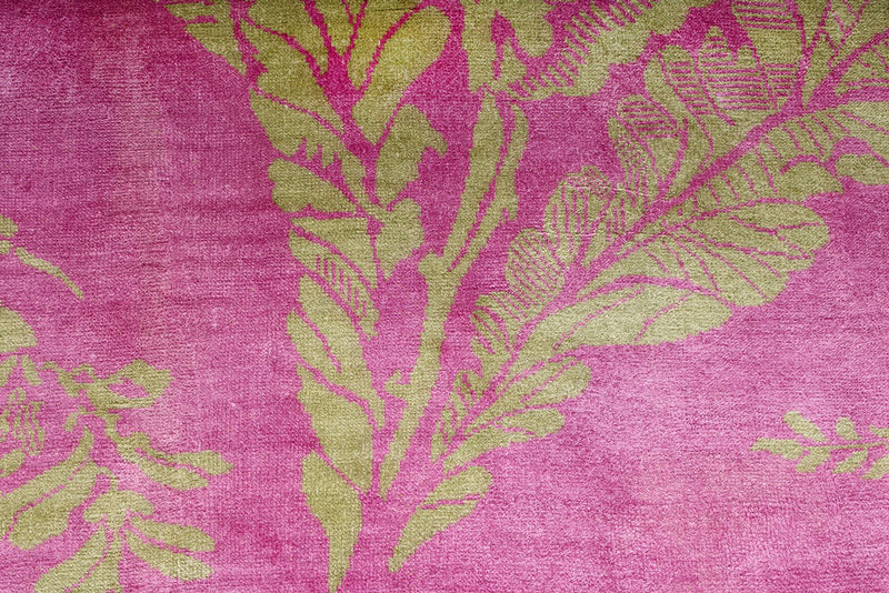 3x4 Pink and Green Modern Contemporary Rug