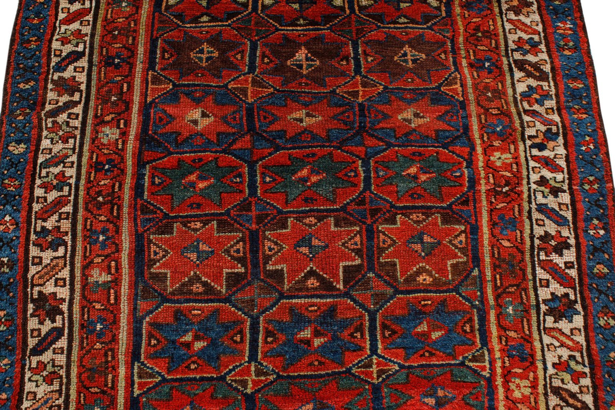 4x9 Multicolor Persian Tribal Rug