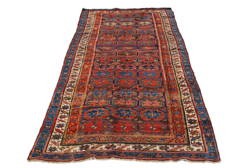 4x9 Multicolor Persian Tribal Rug