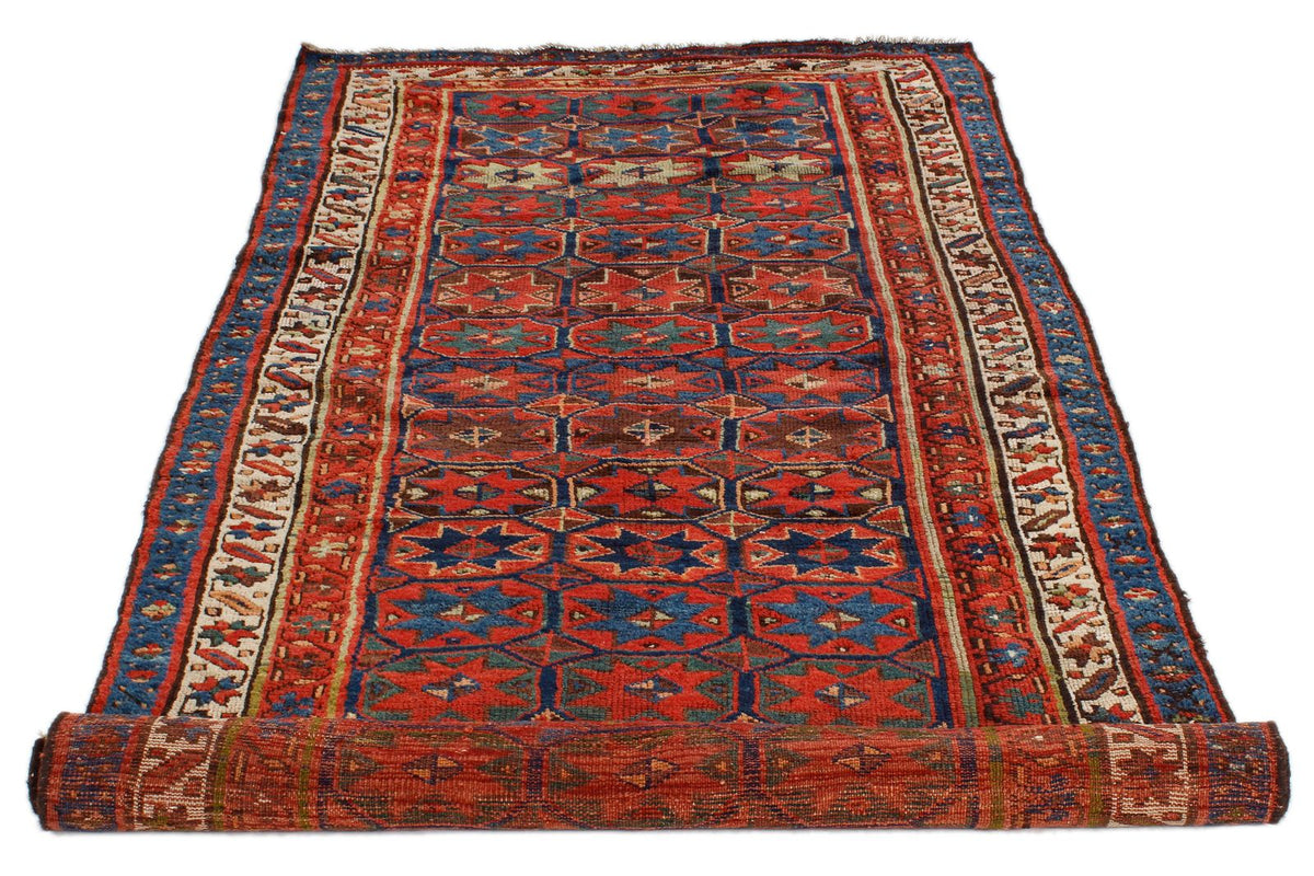 4x9 Multicolor Persian Tribal Rug