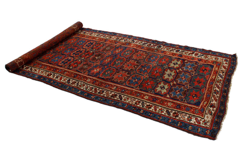 4x9 Multicolor Persian Tribal Rug