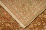 6x9 Green and Brown Turkish Traditional Rug