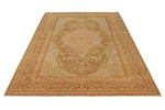 6x9 Green and Brown Turkish Traditional Rug