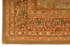 6x9 Green and Brown Turkish Traditional Rug