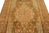 6x9 Green and Brown Turkish Traditional Rug