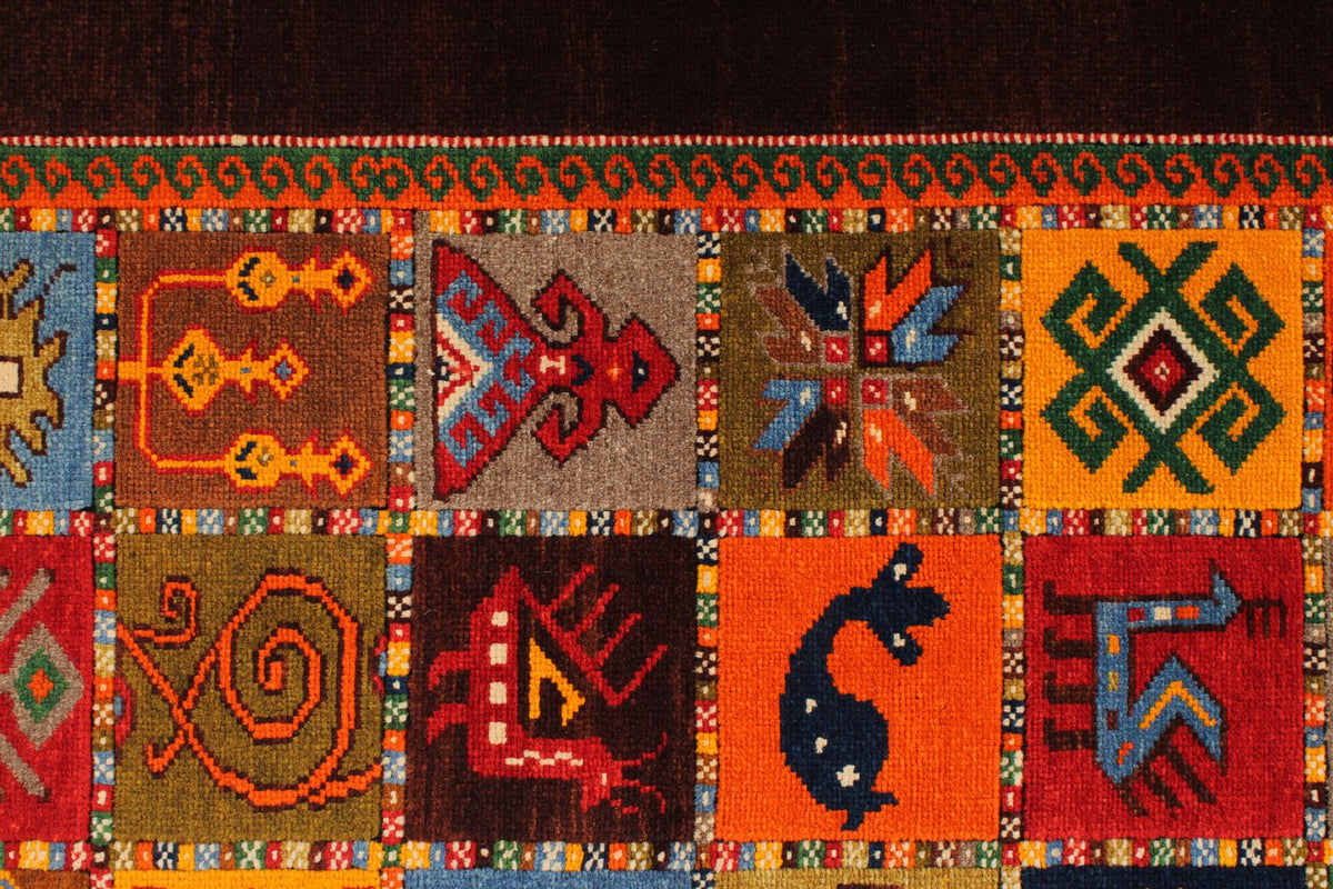 6x9 Multicolor Turkish Tribal Rug