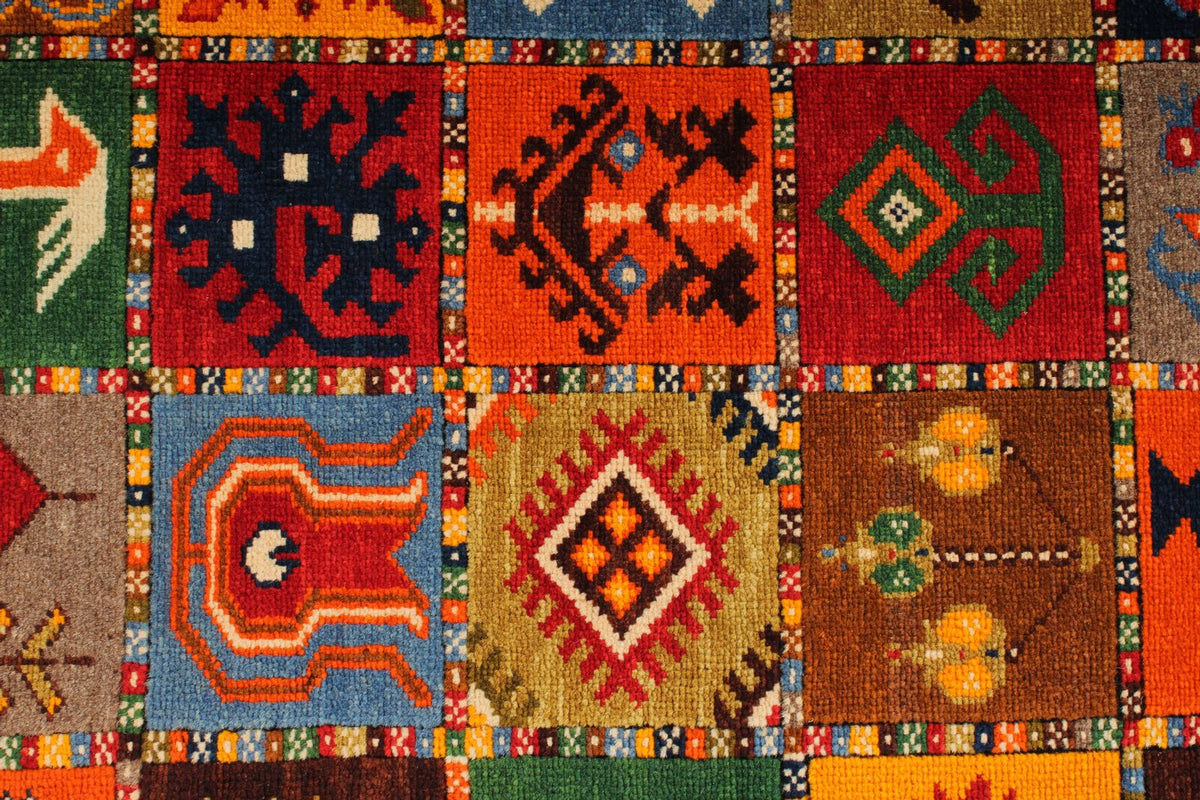 6x9 Multicolor Turkish Tribal Rug