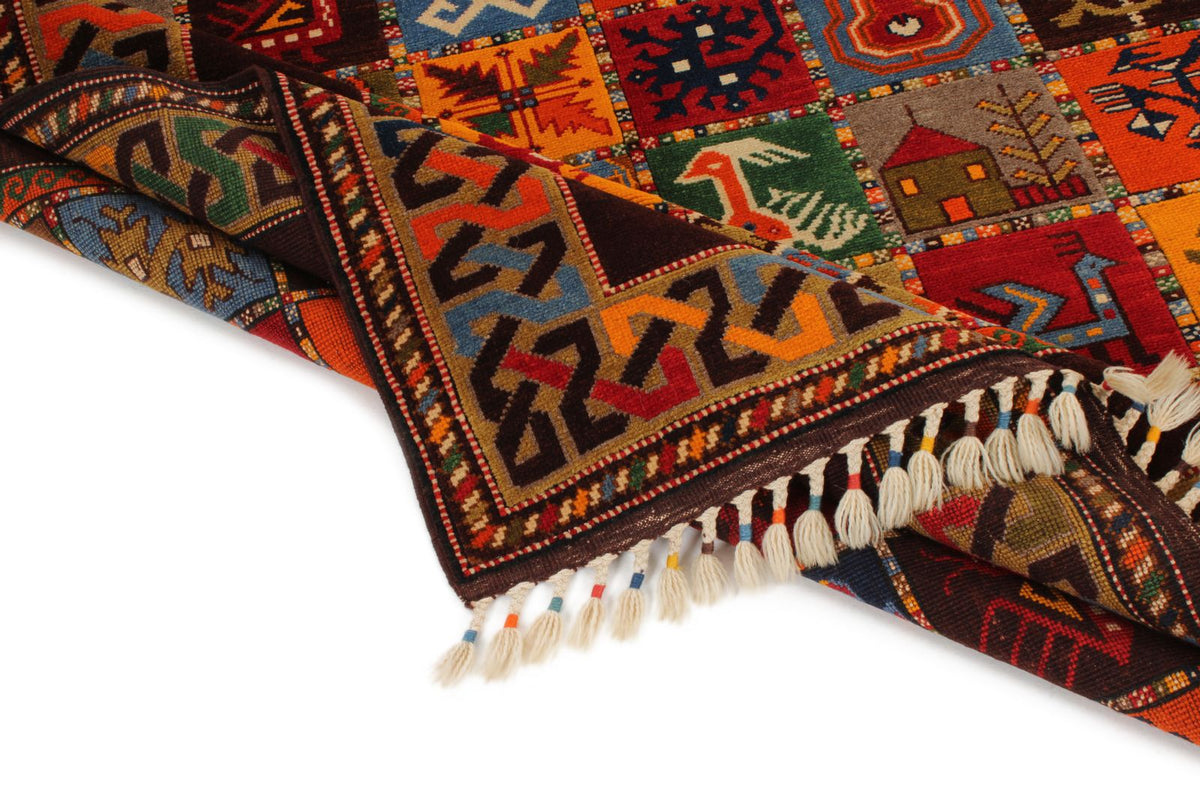 6x9 Multicolor Turkish Tribal Rug