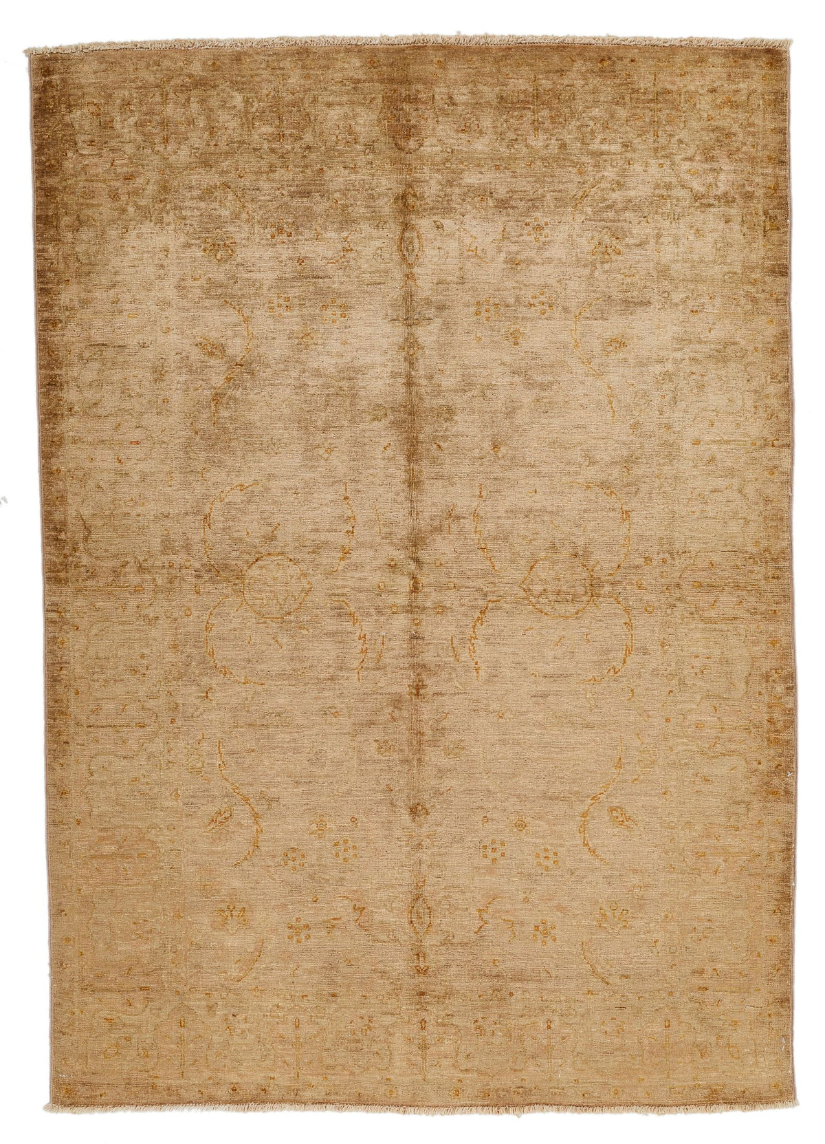 4x6 Brown and Gold Modern Contemporary Rug